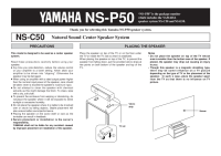 Yamaha NSC-50-Owners-Manual
